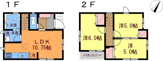 東大沼4丁目間取り